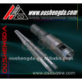 Conical Twin Screw and barrel for plastic Extruder(Extruder screw)